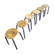 Set six vintage stools