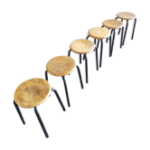 Set six vintage stools