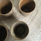 Series of 6 cups of sandstone