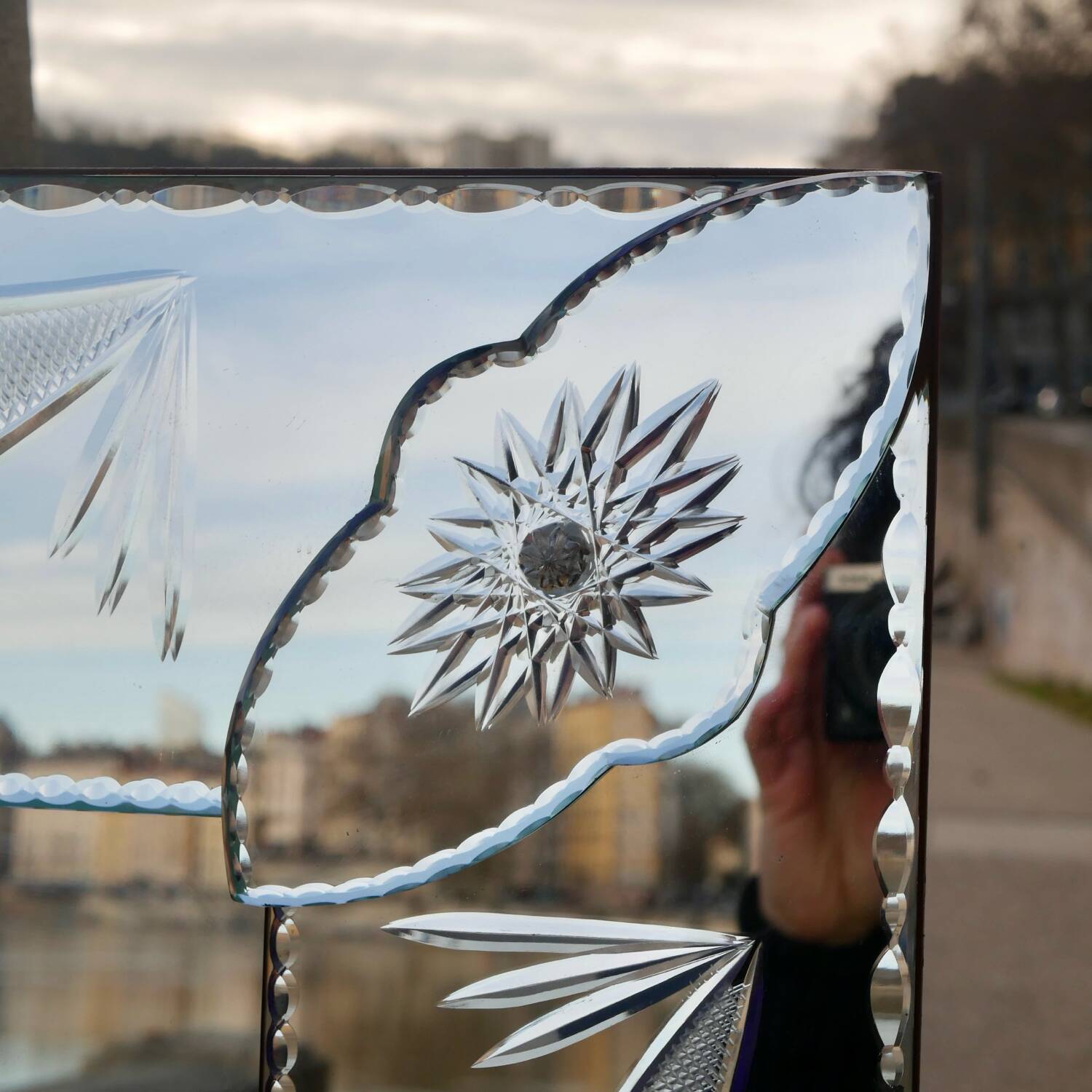 Large Venetian style mirror from the 60s