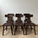 Set of six mid-century dining chairs