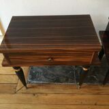 Pair of nightstands Tineo 60s wood plates