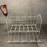 Ancien lit banquette fer forgé vintage