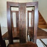 4 chaises palissandre massif