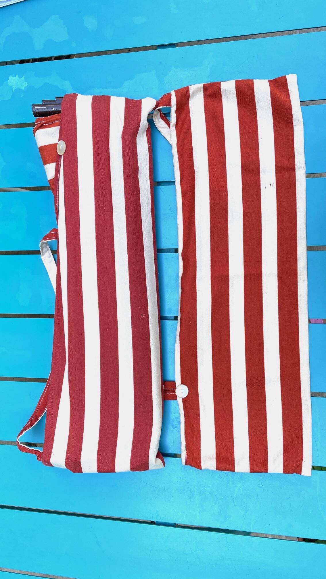 Vintage portable and removable deckchair