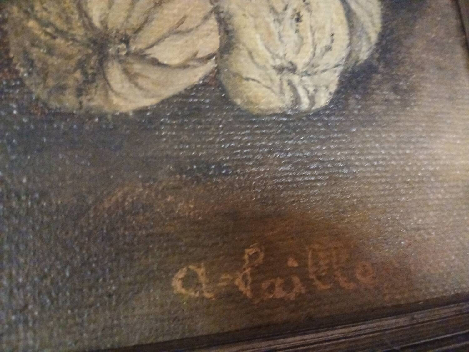 Still Life with Seasonal Fruits - Oil on Canvas - André-Pierre CAI