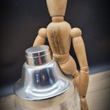 Chiseled glass cocktail shaker