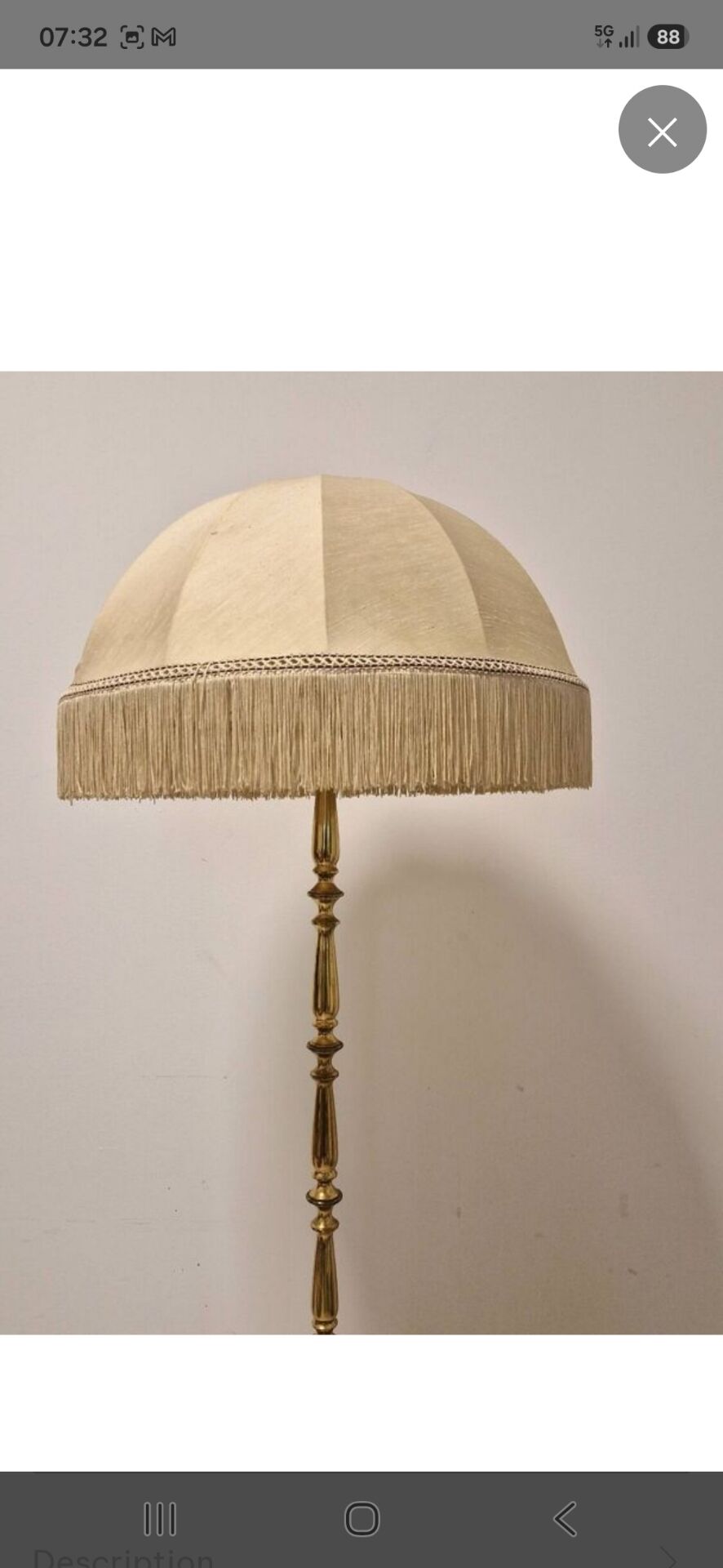Lampadaire laiton