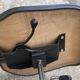 Vintage 1980 adjustable swivel office chair with wheels