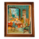 Tableau ancien scène d’intérieur