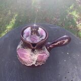 Coffee or tea service in enameled ceramic by Marius Giuge, artisan potter in Vallauris,