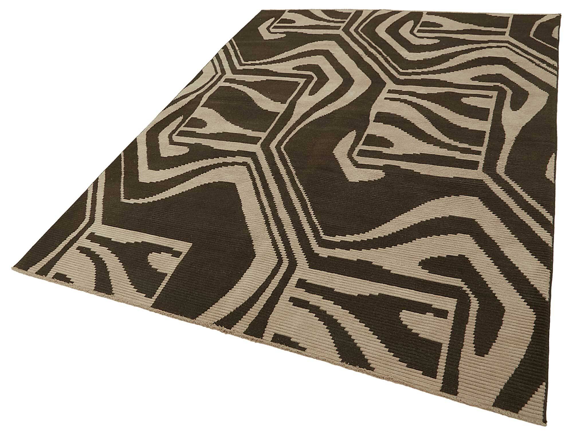 Handmade Turkish Oushak rug 203 cm x 295 cm