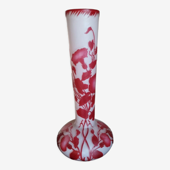 Vase cristallerie de pantin art nouveau