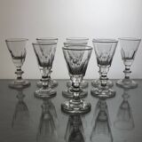 9 verres digestif en cristal Forme Baccarat Caton
