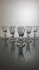 9 crystal digestive glasses Baccarat Caton shape