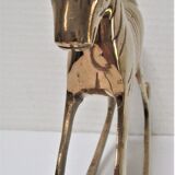 Vintage brass rocking horse 70