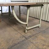 Old fabric cutting table