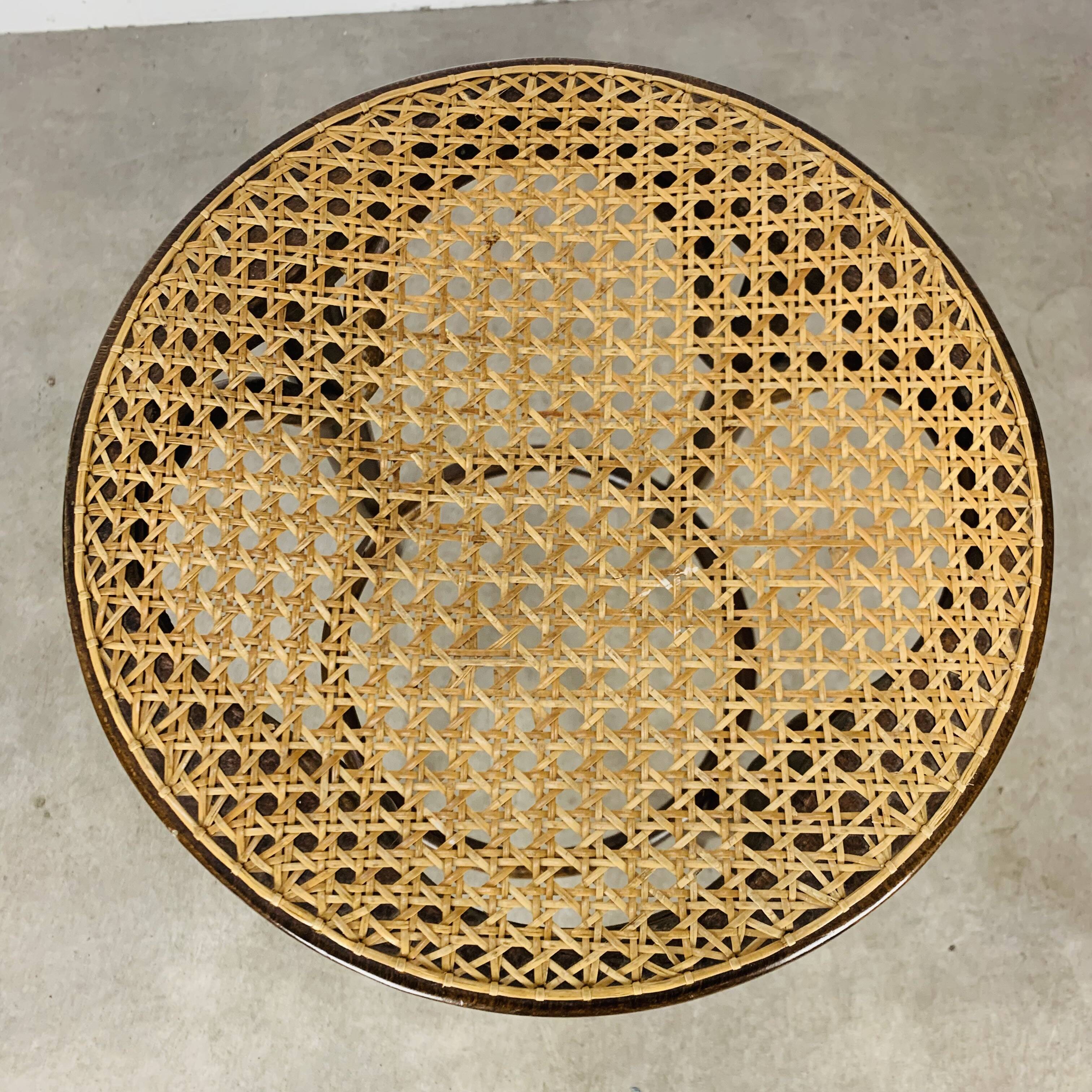 Canework and bentwood bistro bar stool