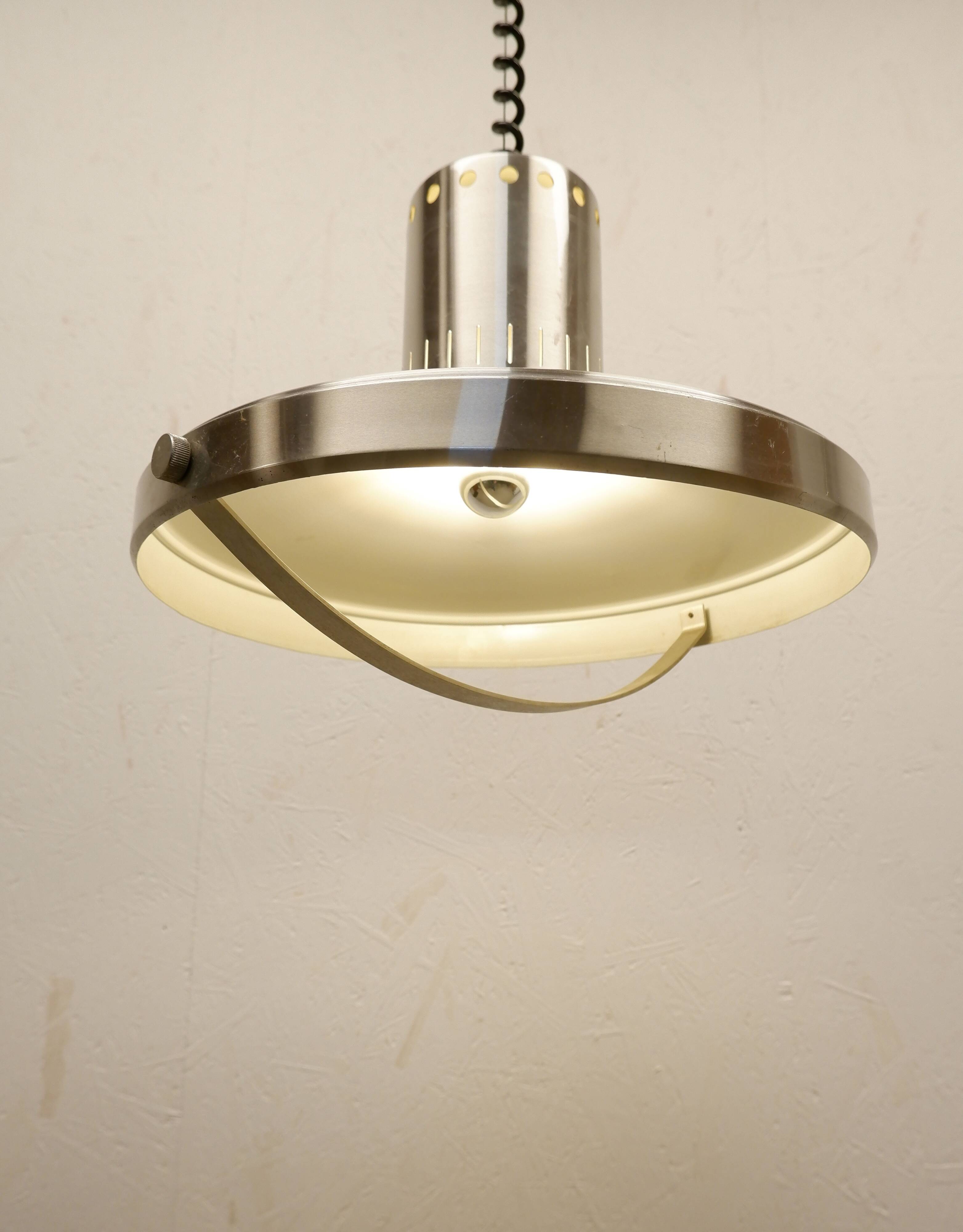 Vintage hanging lamp adjustable in height, 1970s