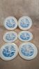 Lot de 6 assiettes Arcopal motif Chasse à courre