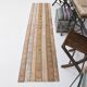 2x9 Soft Pastel Brown & Beige Turkish Runner Rug, 61x266Cm SK 21389