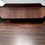 Postmodern Walnut Nightstand, Italy, 1970s