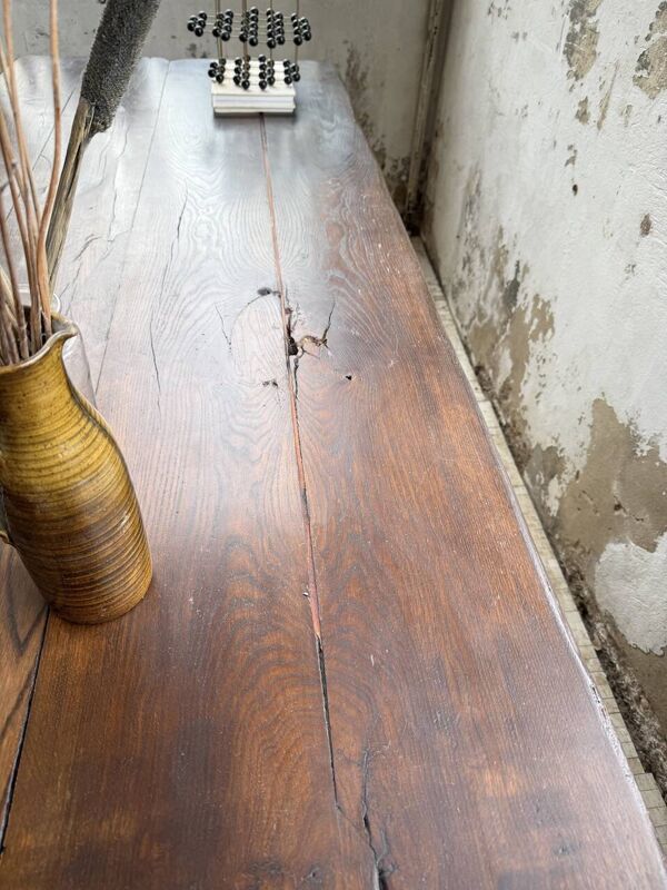 Table de monastère XXL en chêne, 19ème s.