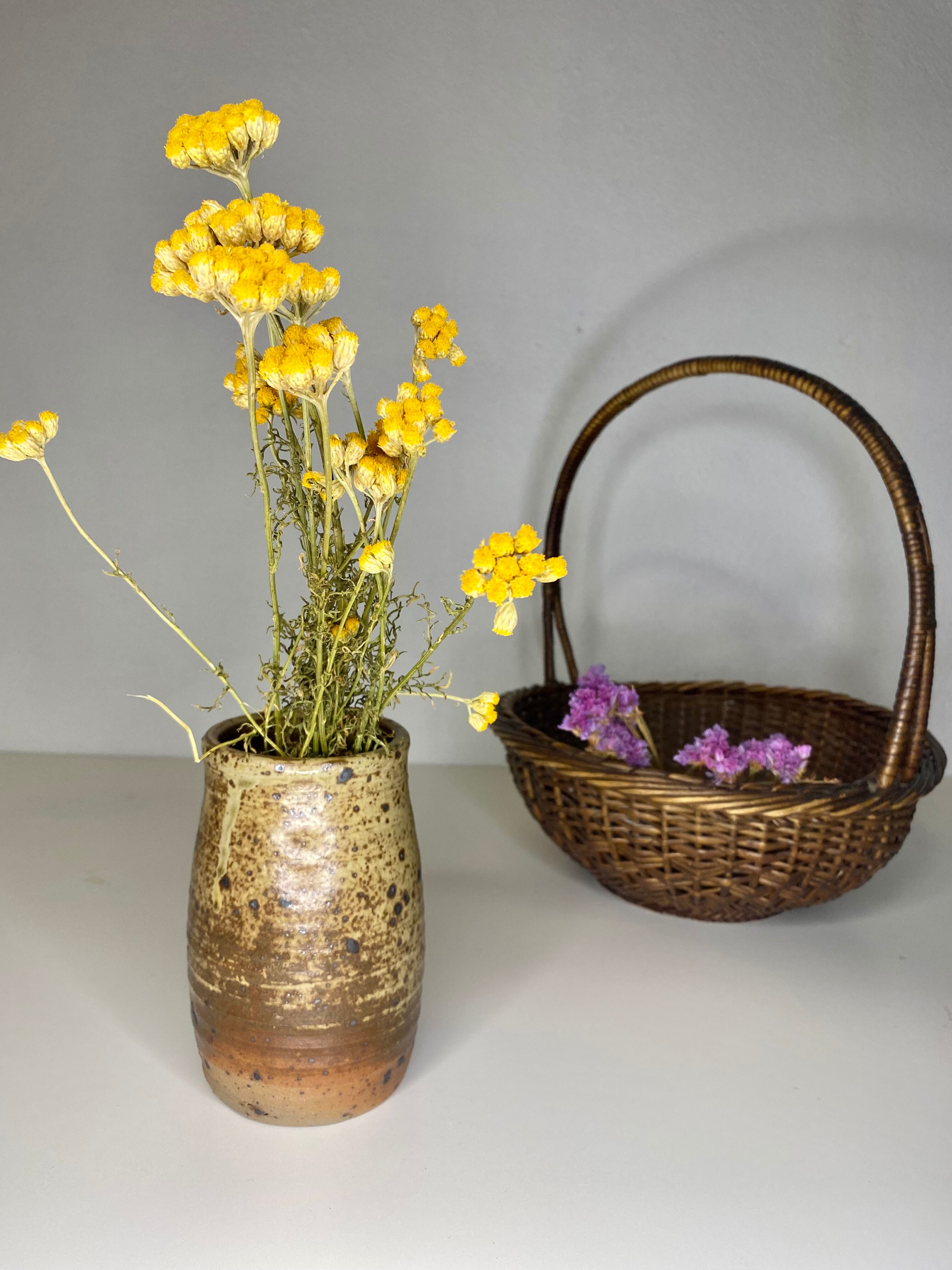 Small speckled sandstone pot
