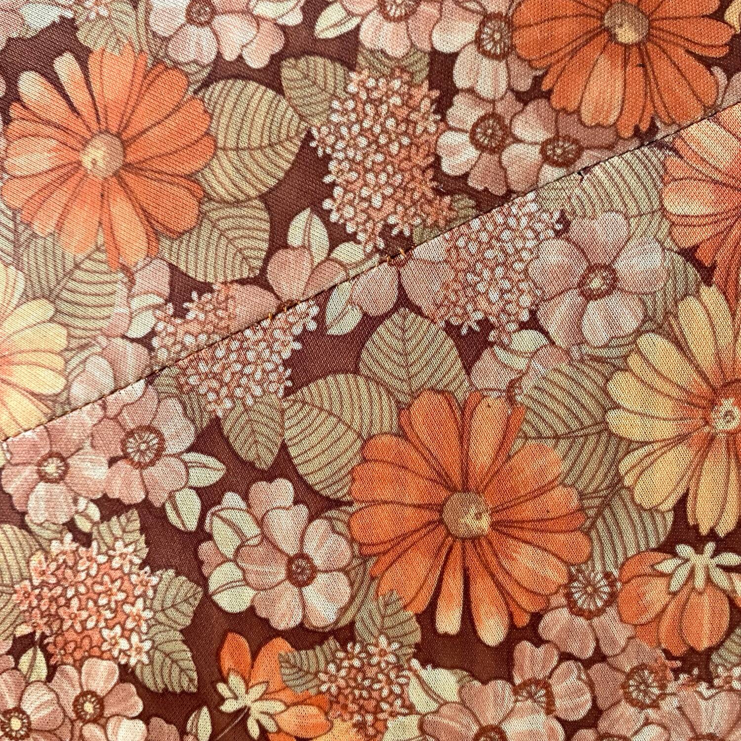 Vintage floral cushion