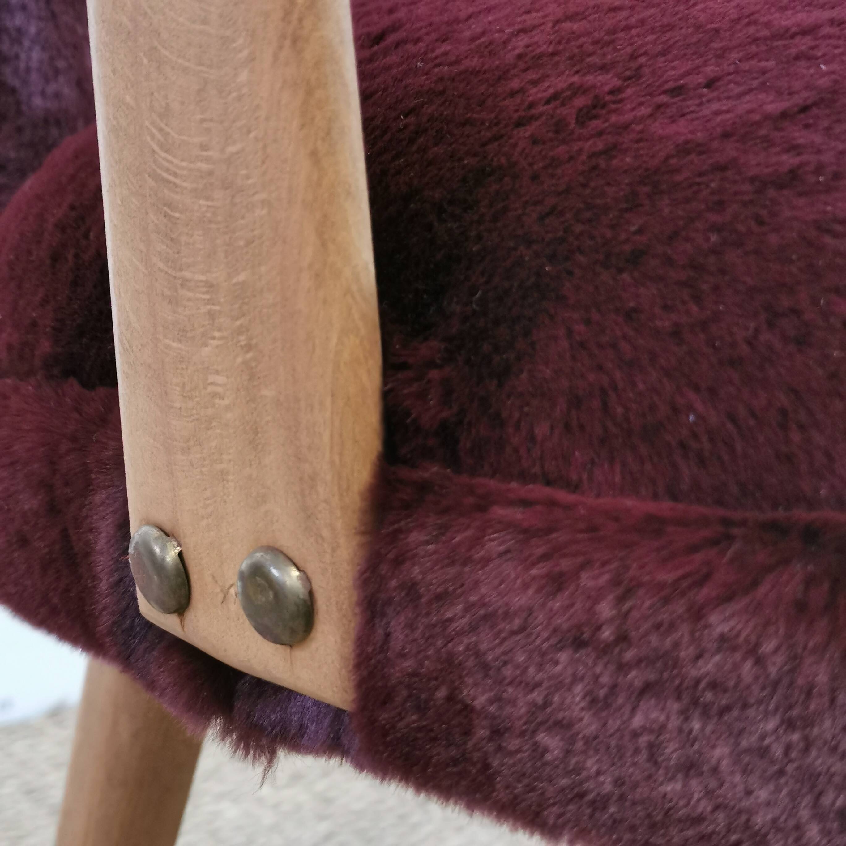 Fauteuil vintage bordeaux