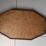 Wood and glass serving tray