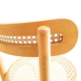 Series of 4 canned bar stools