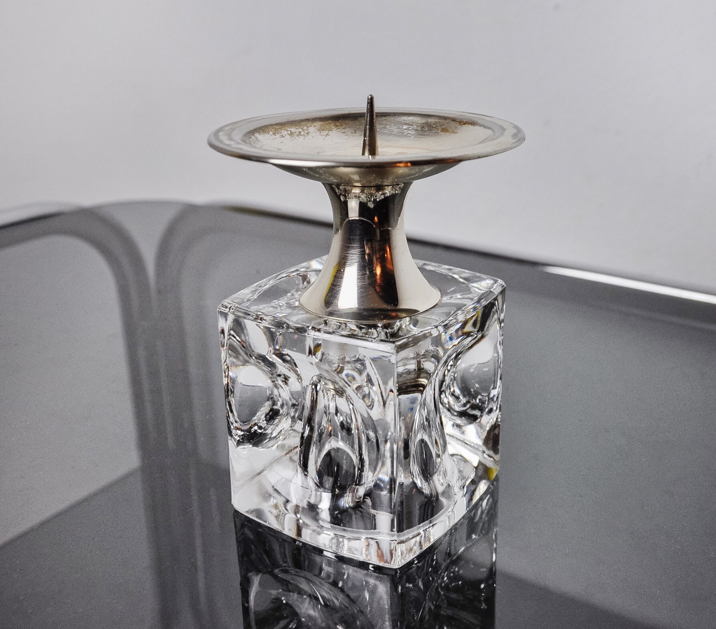 Ice cube candlesticks by Peill & Putzler, Germany, 1970