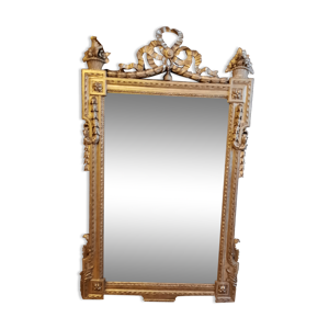 Mirroir doré style Louis