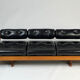 Vintage leather sofa daybed GS 195 by Gianni Songia for Sormani