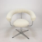 Set of 2 round armchairs, 1970's