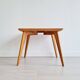 Table basse pieds compas dessus marqueté