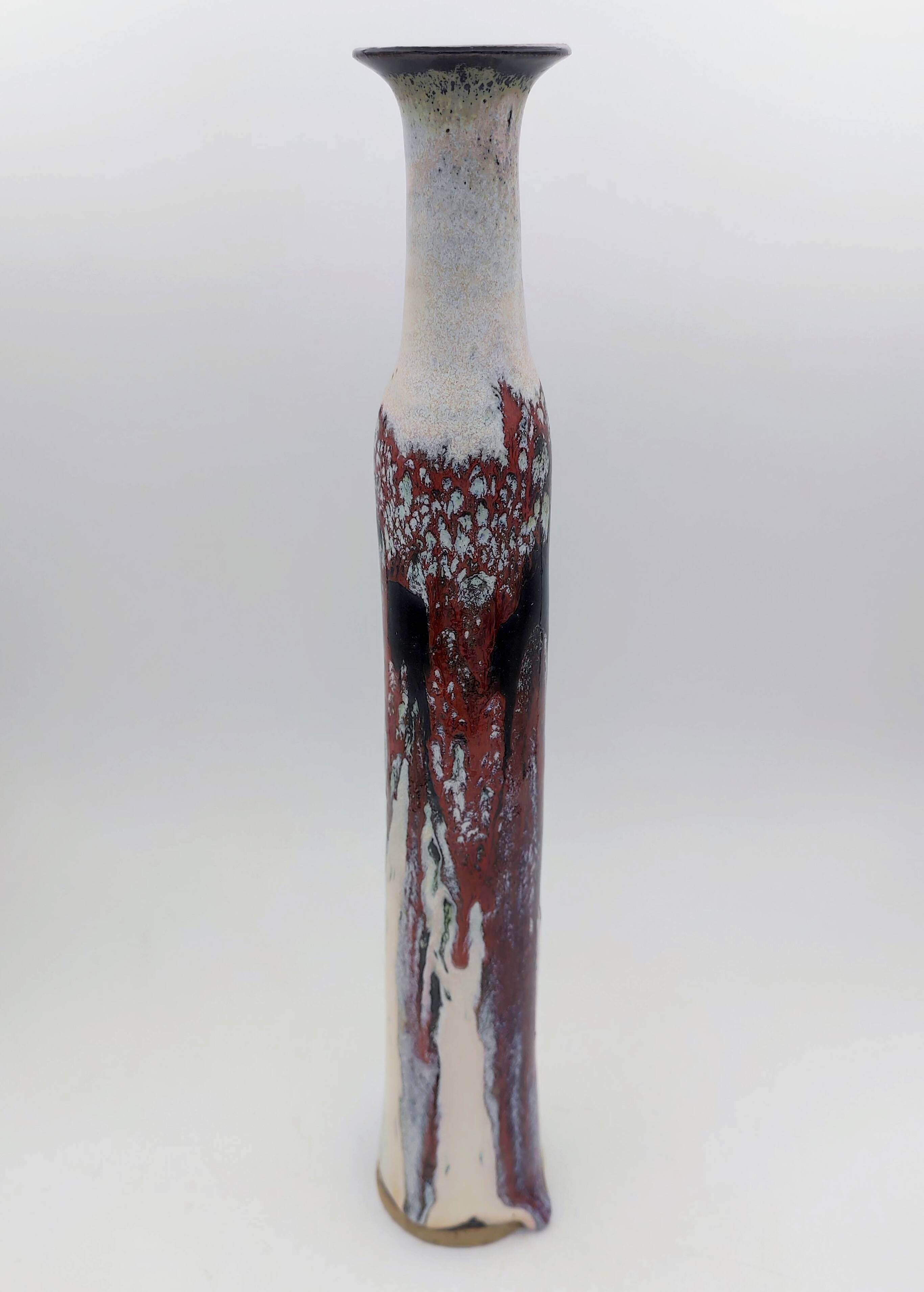 Large stoneware vase signed - Nicole Crestou