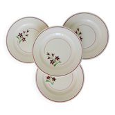 4 vintage flat plates from the Salins factory 210663