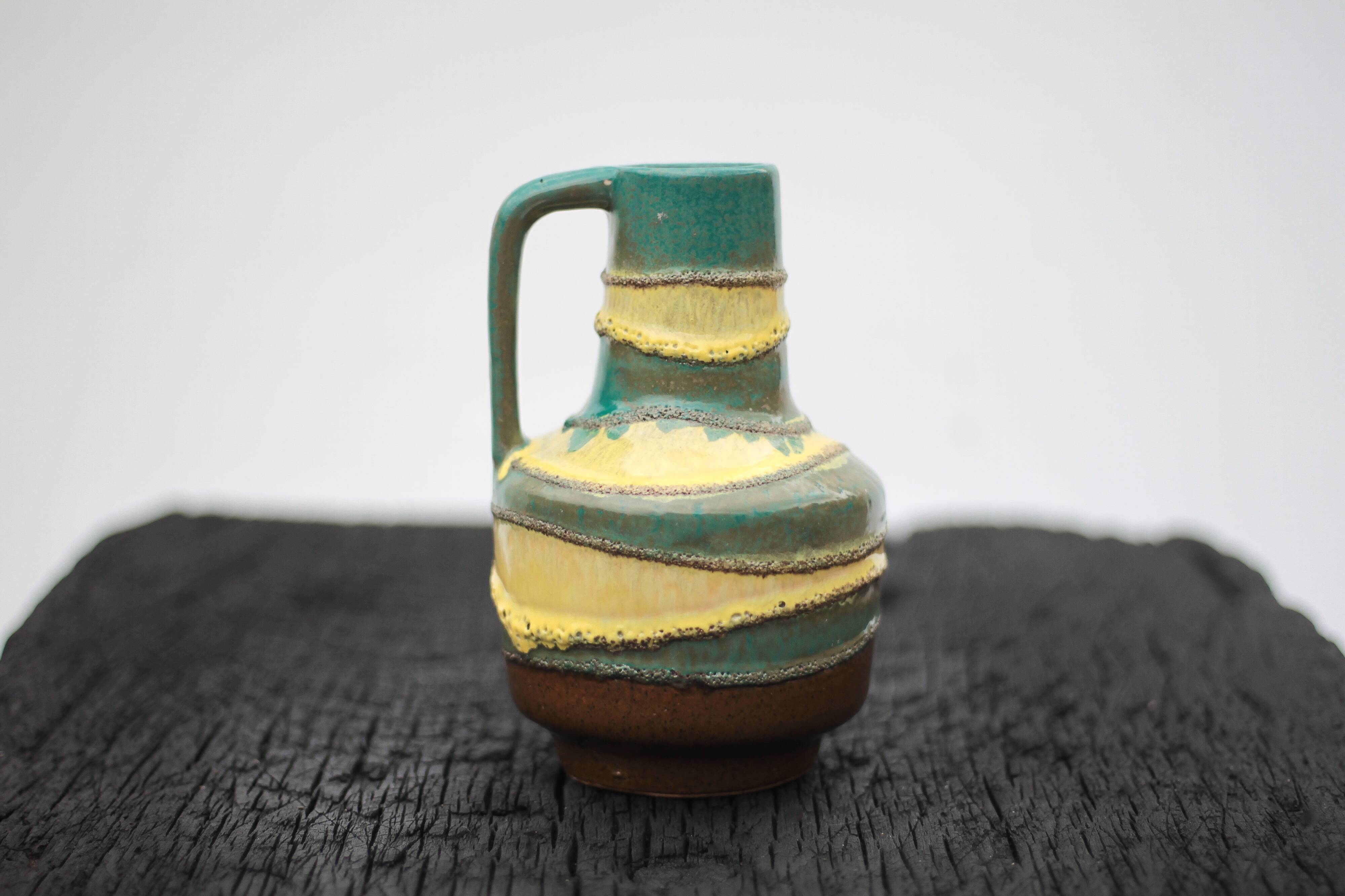 Ceramic vase VEB Haldensleben, decorative vase, made in Germany