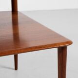 Midcentury Danish corner table in teak by Peter Hvidt & Orla Mølgaard-Nielsen for France & Søn