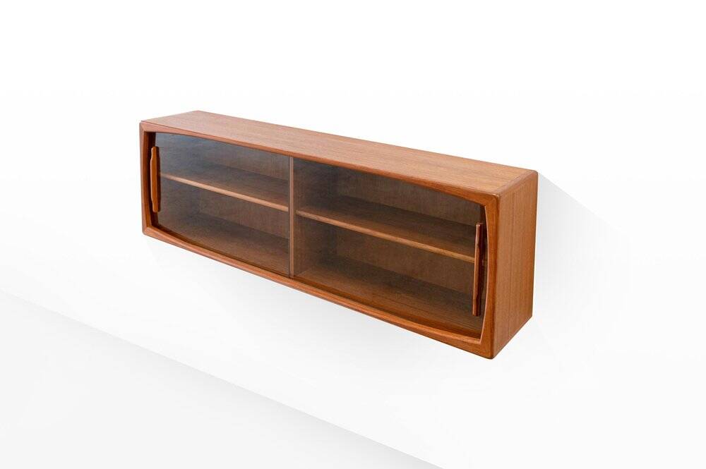 Buffet flottant en teck, années 1960