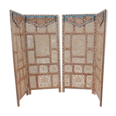 Pair of wooden india screens