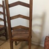 Set of 6 solid Indian teak chairs