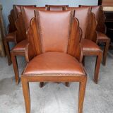 Suite of 6 chairs era art deco 1930