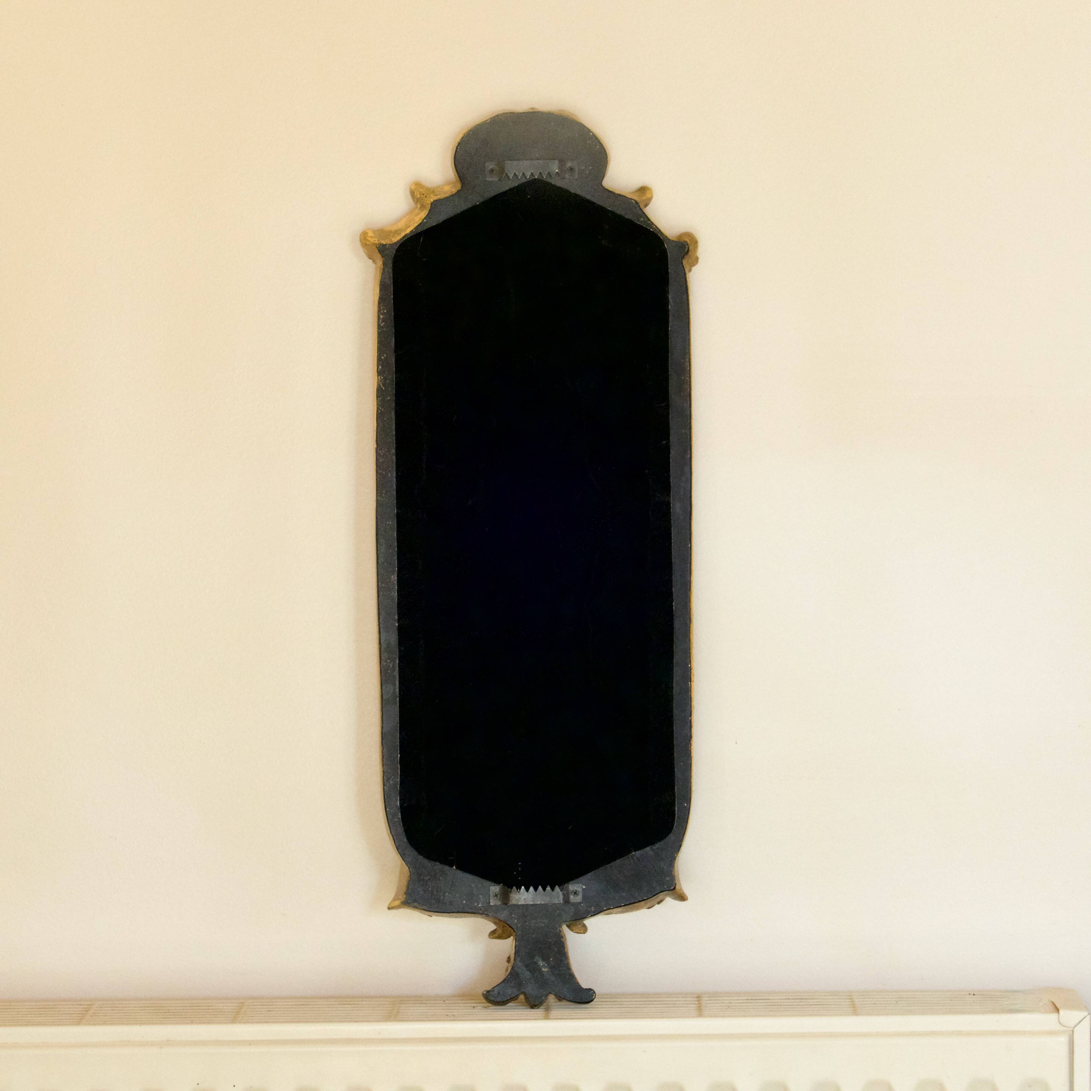 19th century Baroque Rococo gilded mirror triptych
