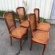 Lot de 4 chaises cannées