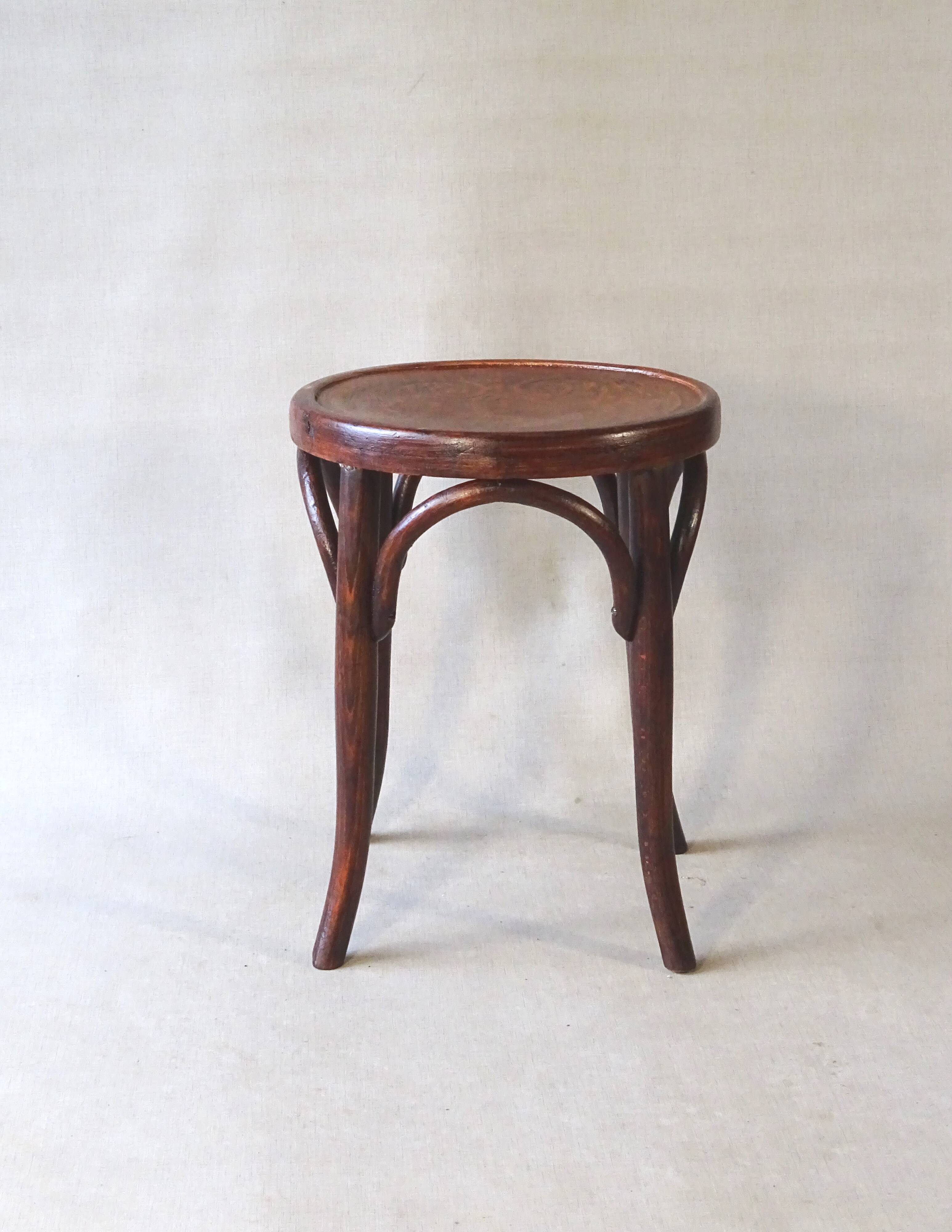 Tabouret bistrot bois-courbé 1920