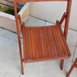 2 vintage folding chairs from the 1950s