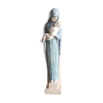 Virgin and Child in earthenware